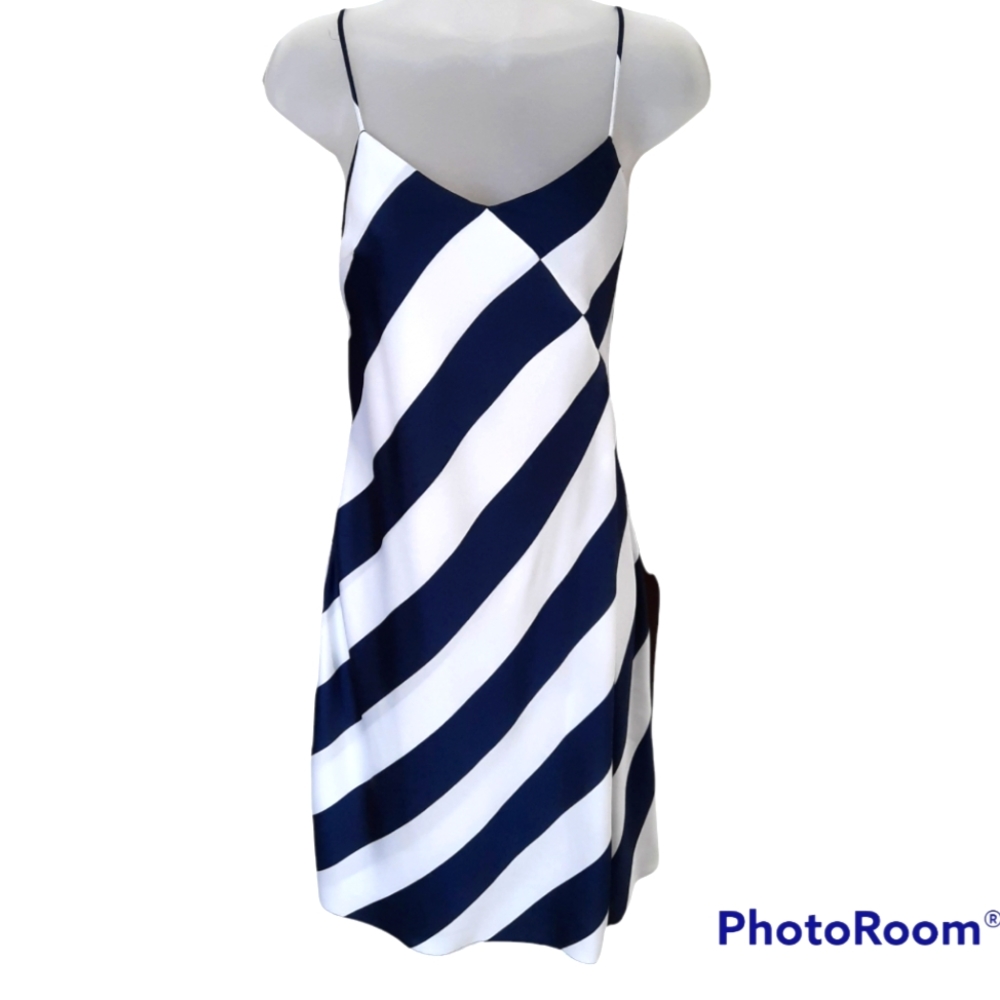 Banana Republic Striped Slip Dress with Adjustable Straps